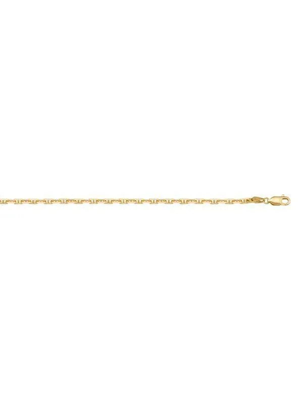10k, 14k Yellow Gold Anchor Link 1.4 mm Italian Chain