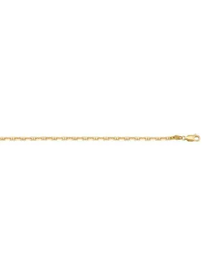 10k, 14k Yellow Gold Anchor Link 1.4 mm Italian Chain