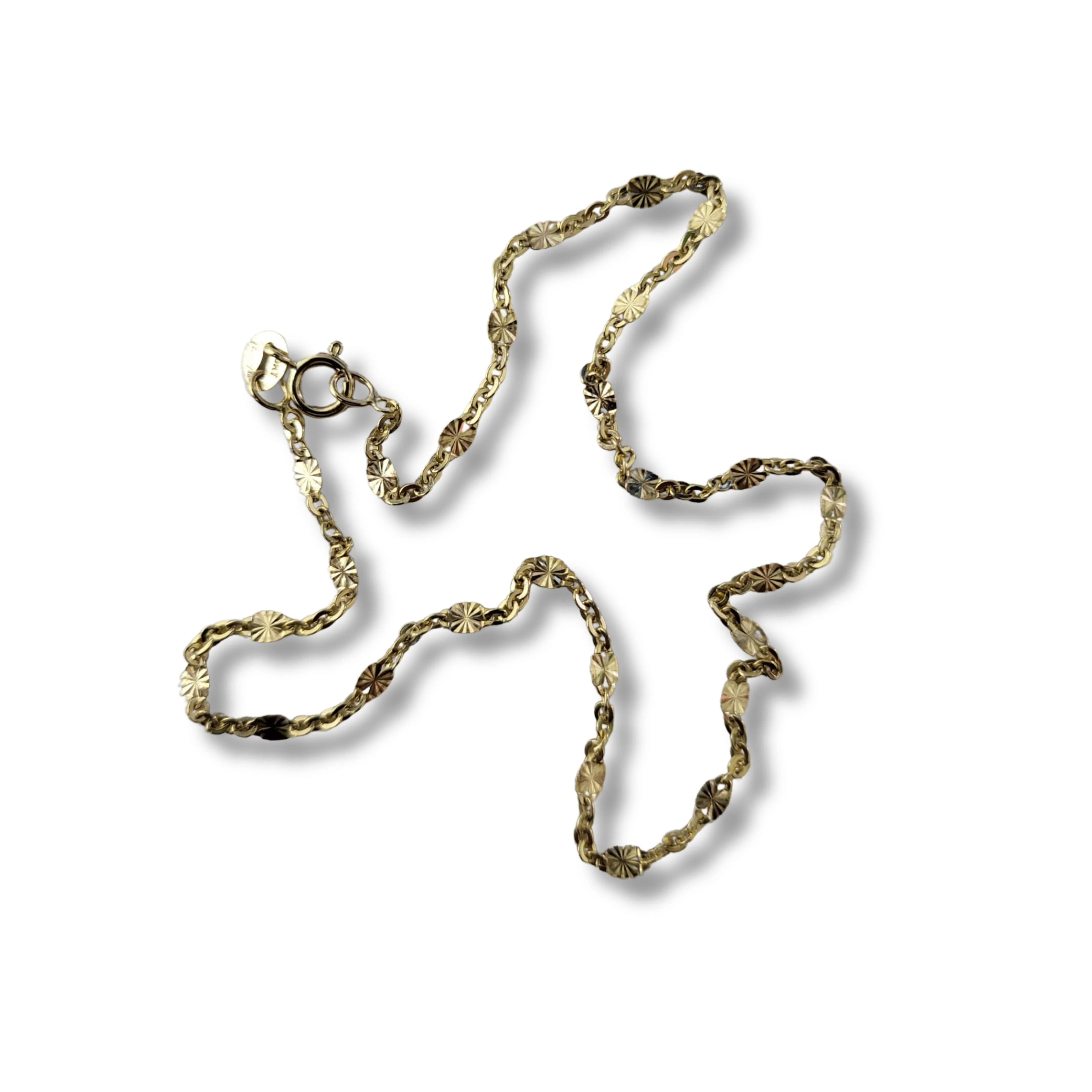 10K Yellow Gold Fashion Anklet