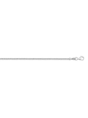14k White Gold Franco 1.0 mm Italian Chain