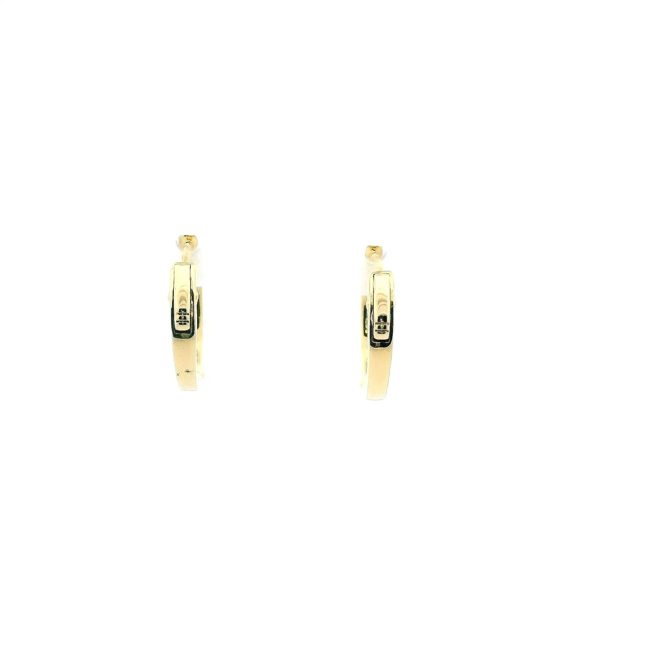 14K Yellow Gold 0.32cttw. Diamond Hoop Earrings