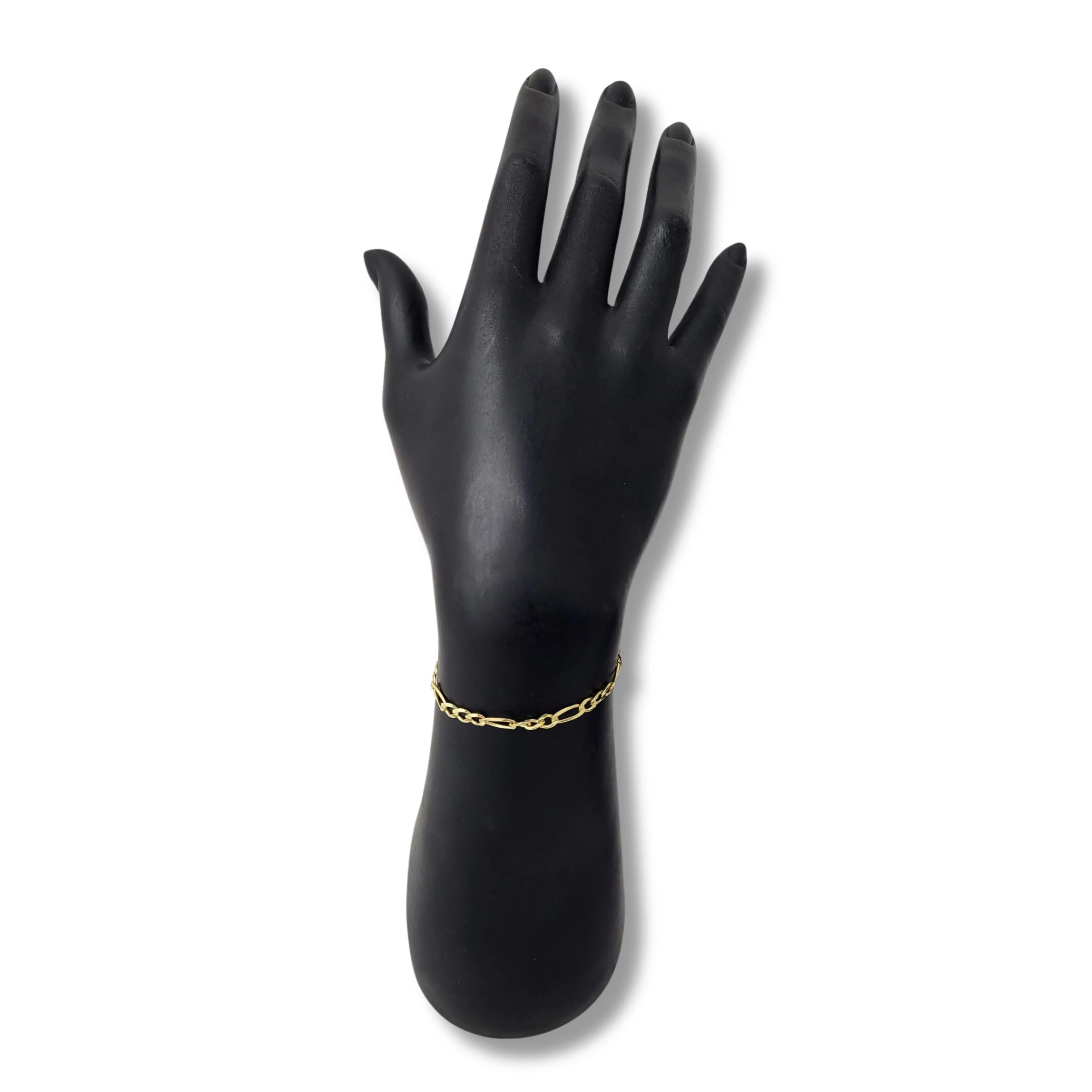14K Yellow Gold Figaro Bracelet