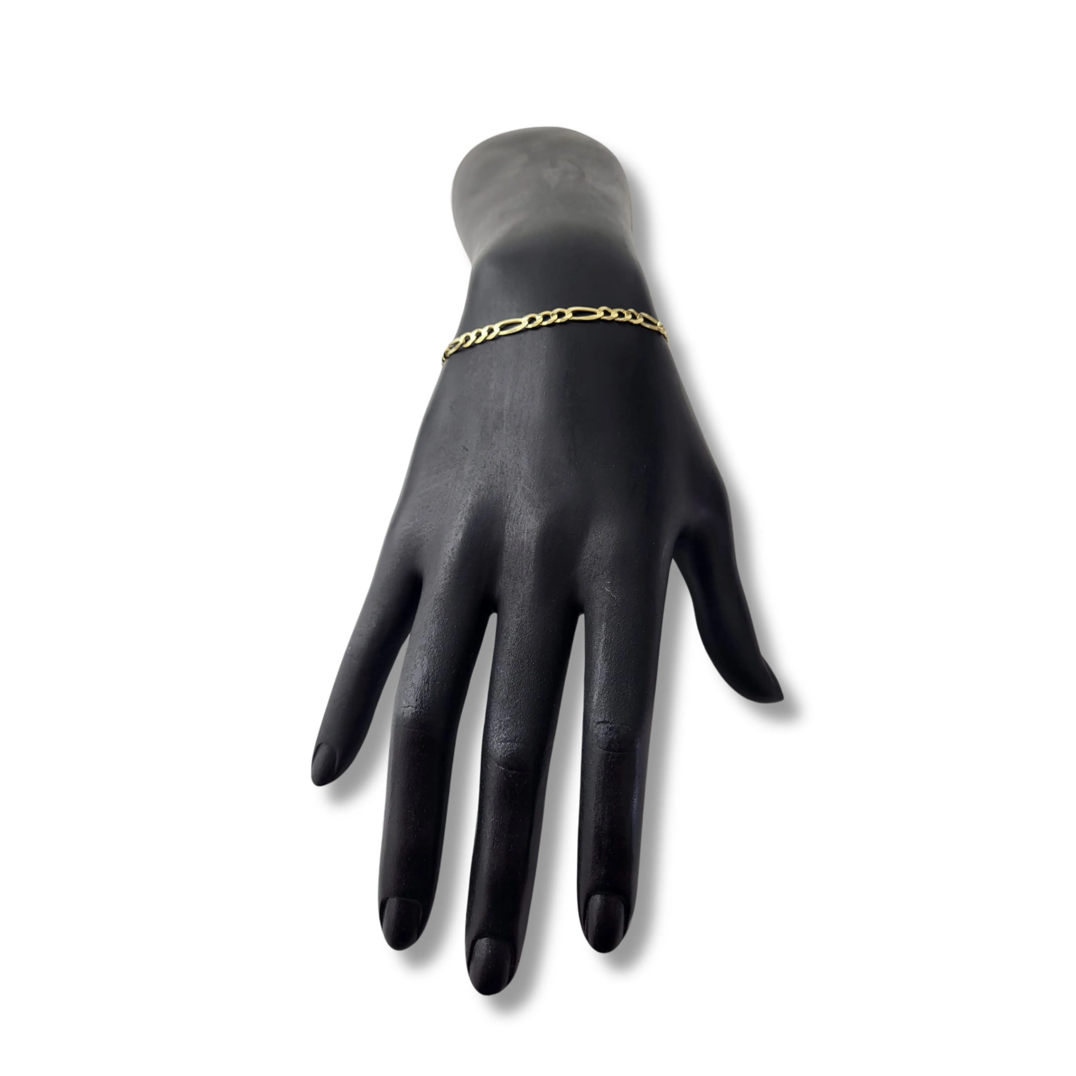 14K Yellow Gold Figaro Bracelet