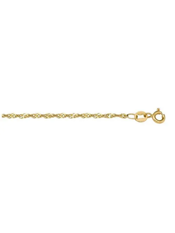14K Yellow Gold Singapore 1.3 mm Italian Chain