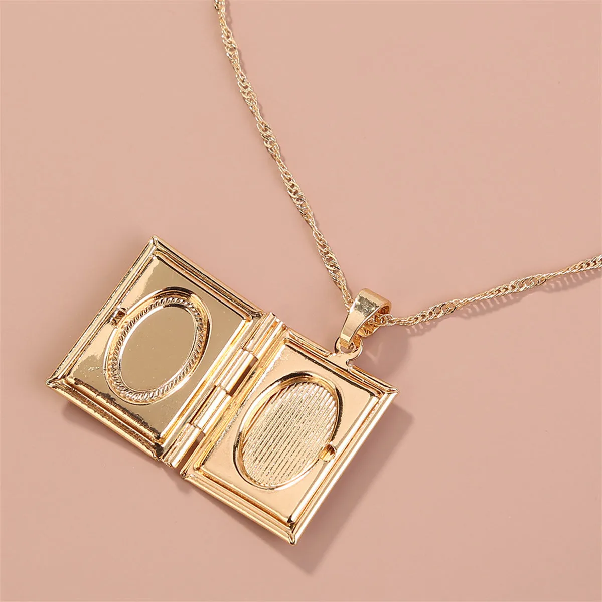 18K Gold-Plated Book Locket