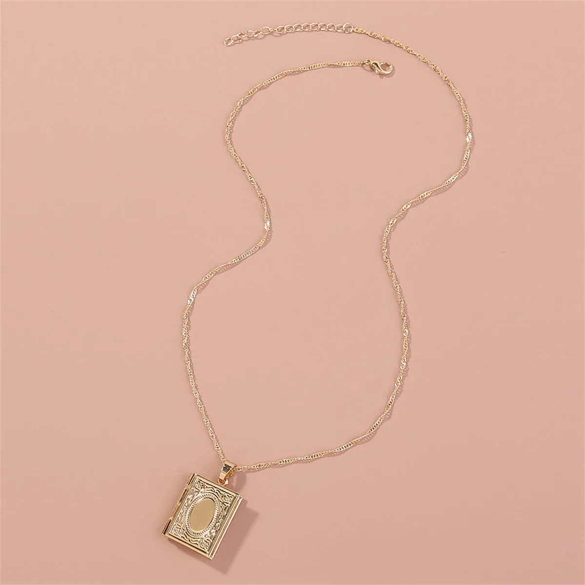 18K Gold-Plated Book Locket