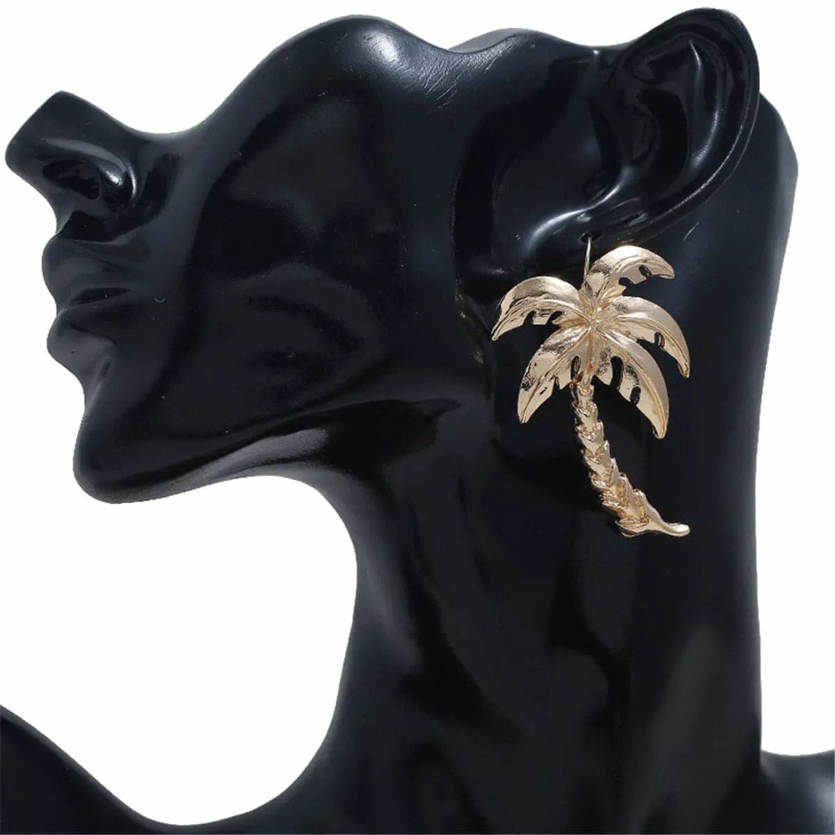 18K Gold-Plated Coconut Tree Drop Earrings