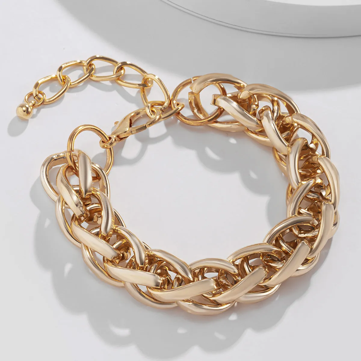 18K Gold-Plated Crossing Bracelet