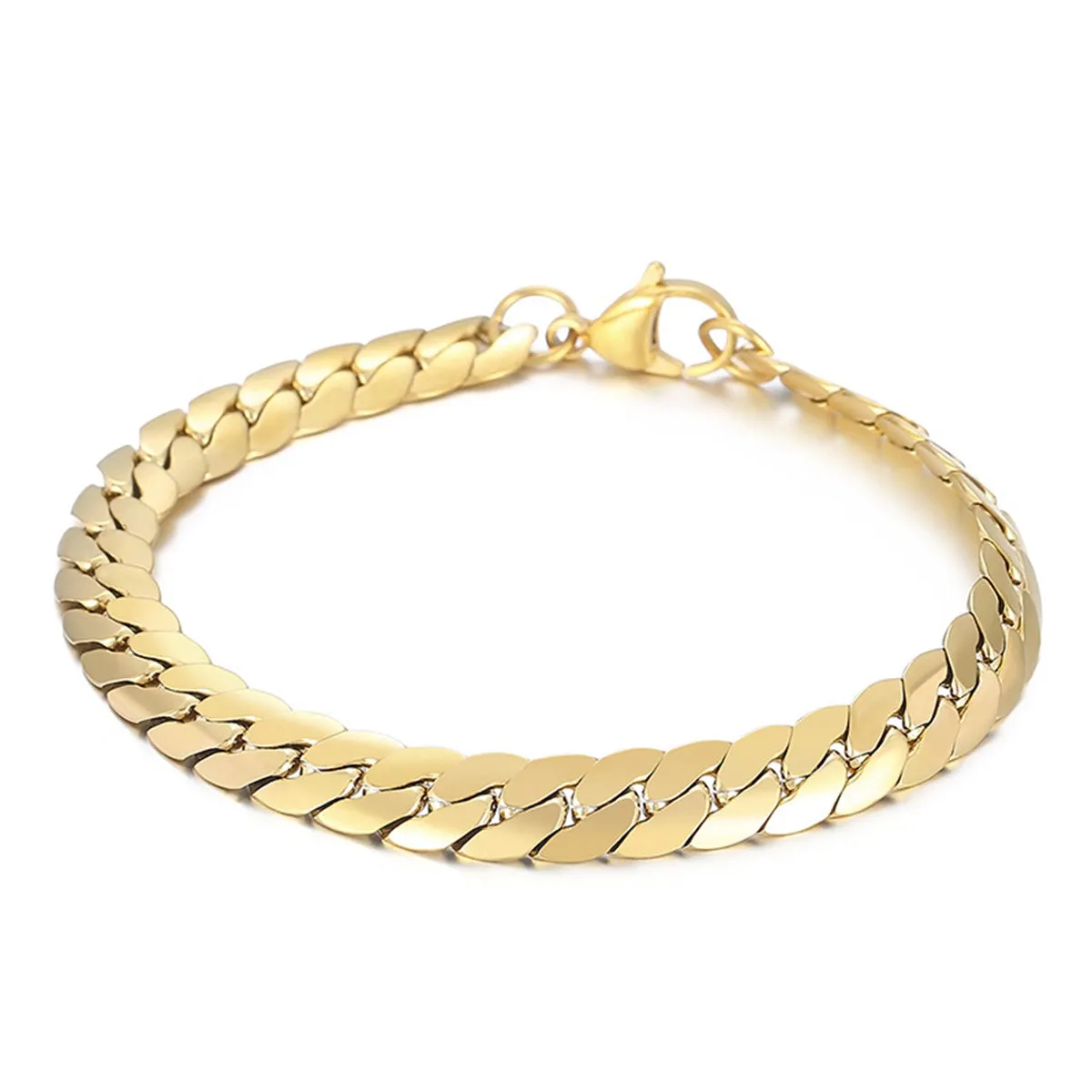 18K Gold-Plated Curb Chain Bracelet