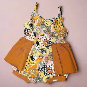 70s Aesthetic Ballerina Romper