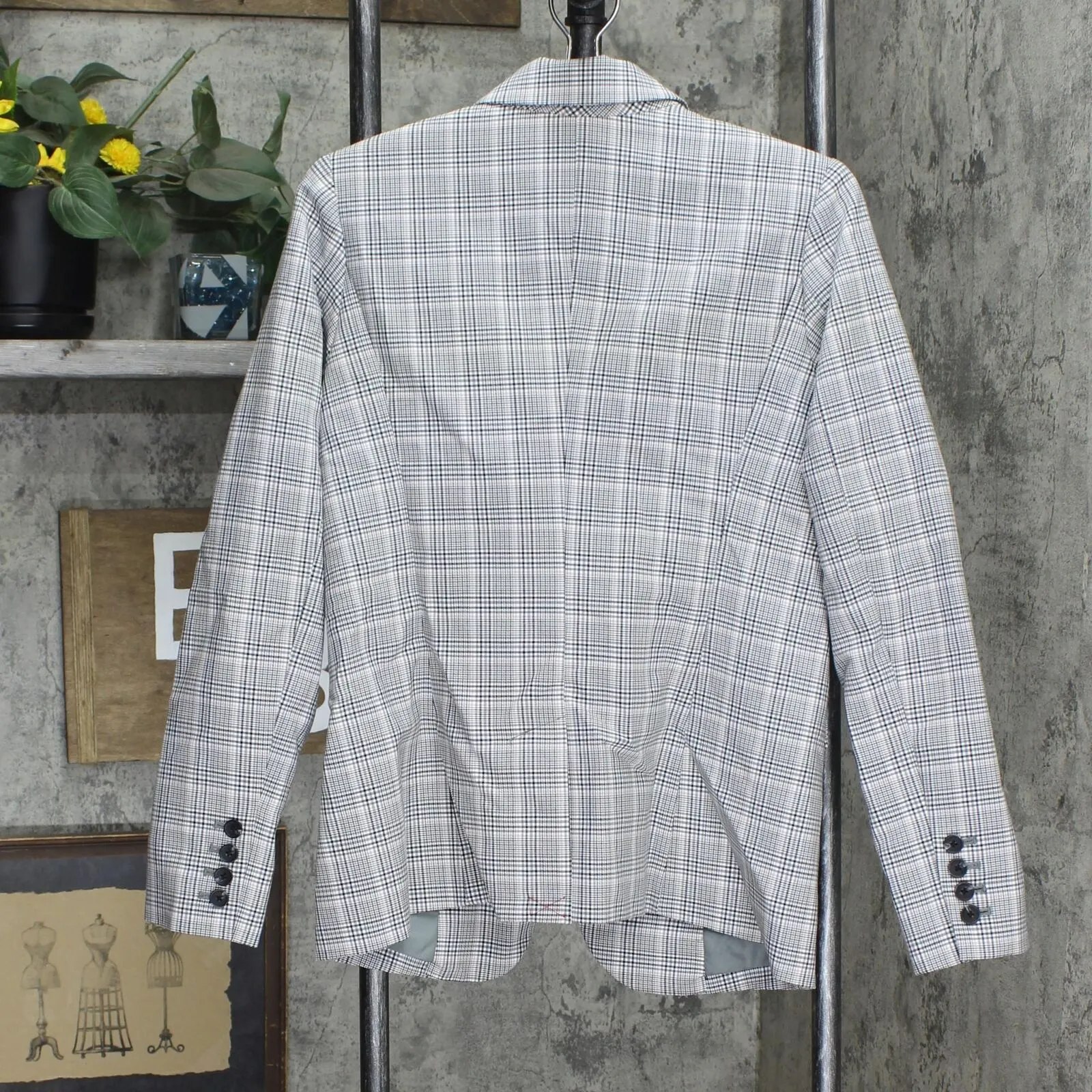 A New Day Women's Plaid Long Sleeve Blazer 564689
