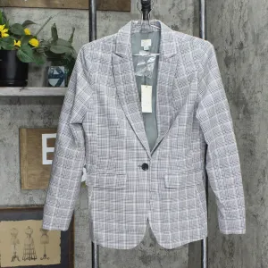 A New Day Women's Plaid Long Sleeve Blazer 564689