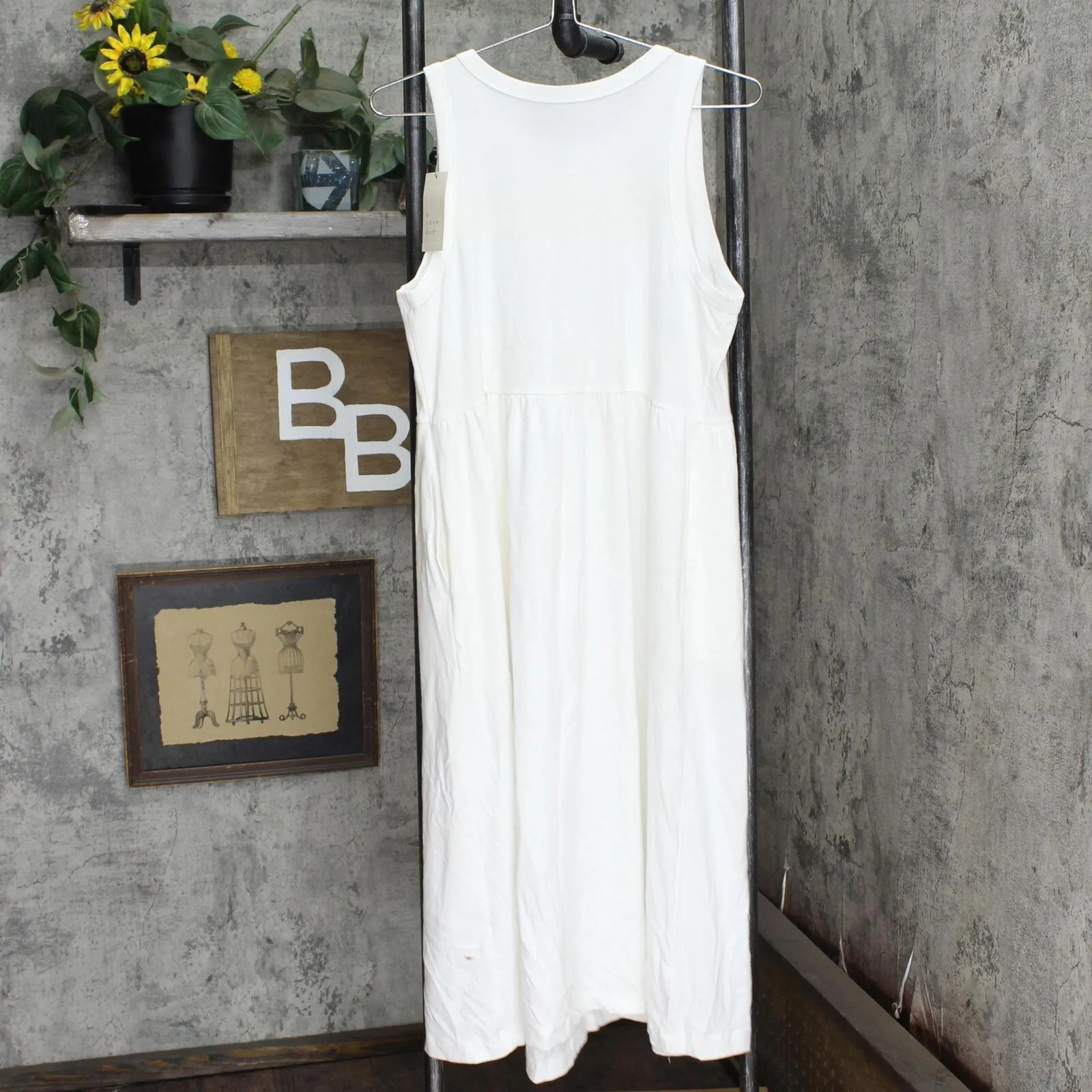 A New Day Women's Sleeveless Knit Ballet Dress 84197893 White L