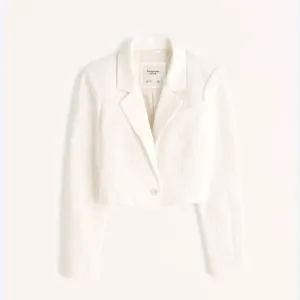 Abercrombie &amp; Fitch white tweed blazer, M, NWT