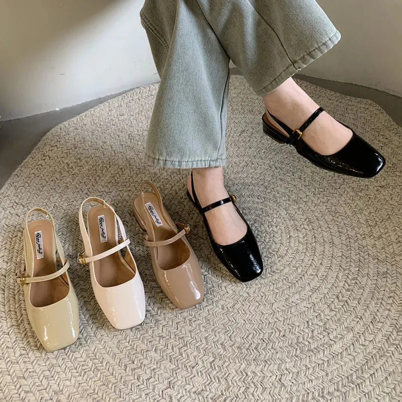 ADVBRIDGE  -  Women Square Toe Sandals Dress Elegant Slippers 2024 Summer Fashion High Heels Shoes Trend Outdoor Chunky Pumps Female Slides