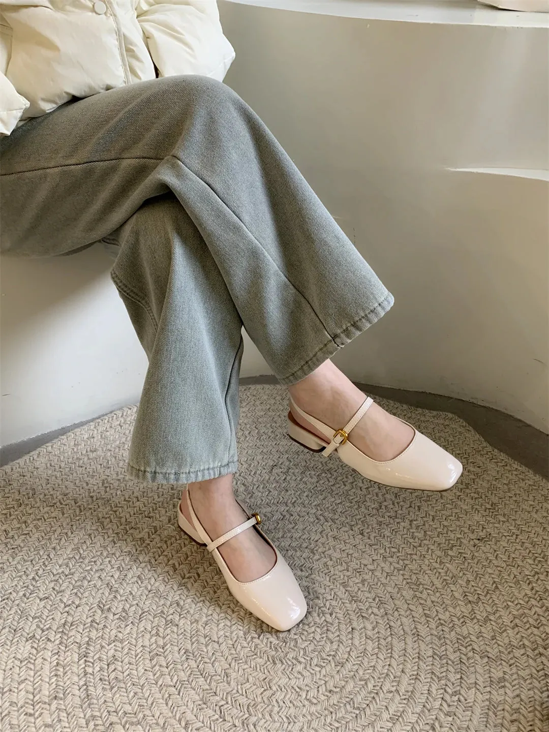 ADVBRIDGE  -  Women Square Toe Sandals Dress Elegant Slippers 2024 Summer Fashion High Heels Shoes Trend Outdoor Chunky Pumps Female Slides