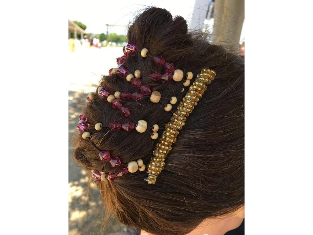African Butterfly Wire Hair Clip - 9 Tong 725
