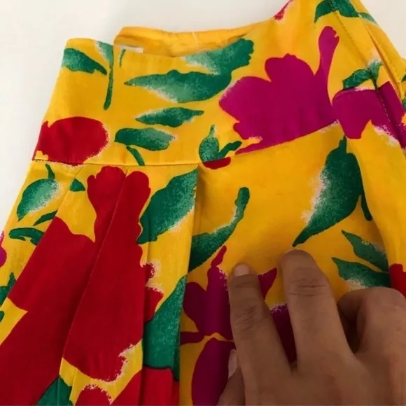 albert nipon silk floral print pencil skirt size:12