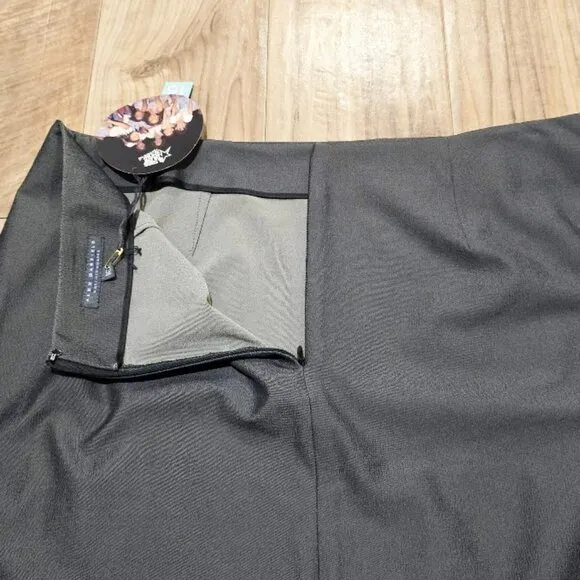 Alex Garfield &amp; Marks Straight Pencil Skirt 16 Womens NWT Gray USA Made Career
