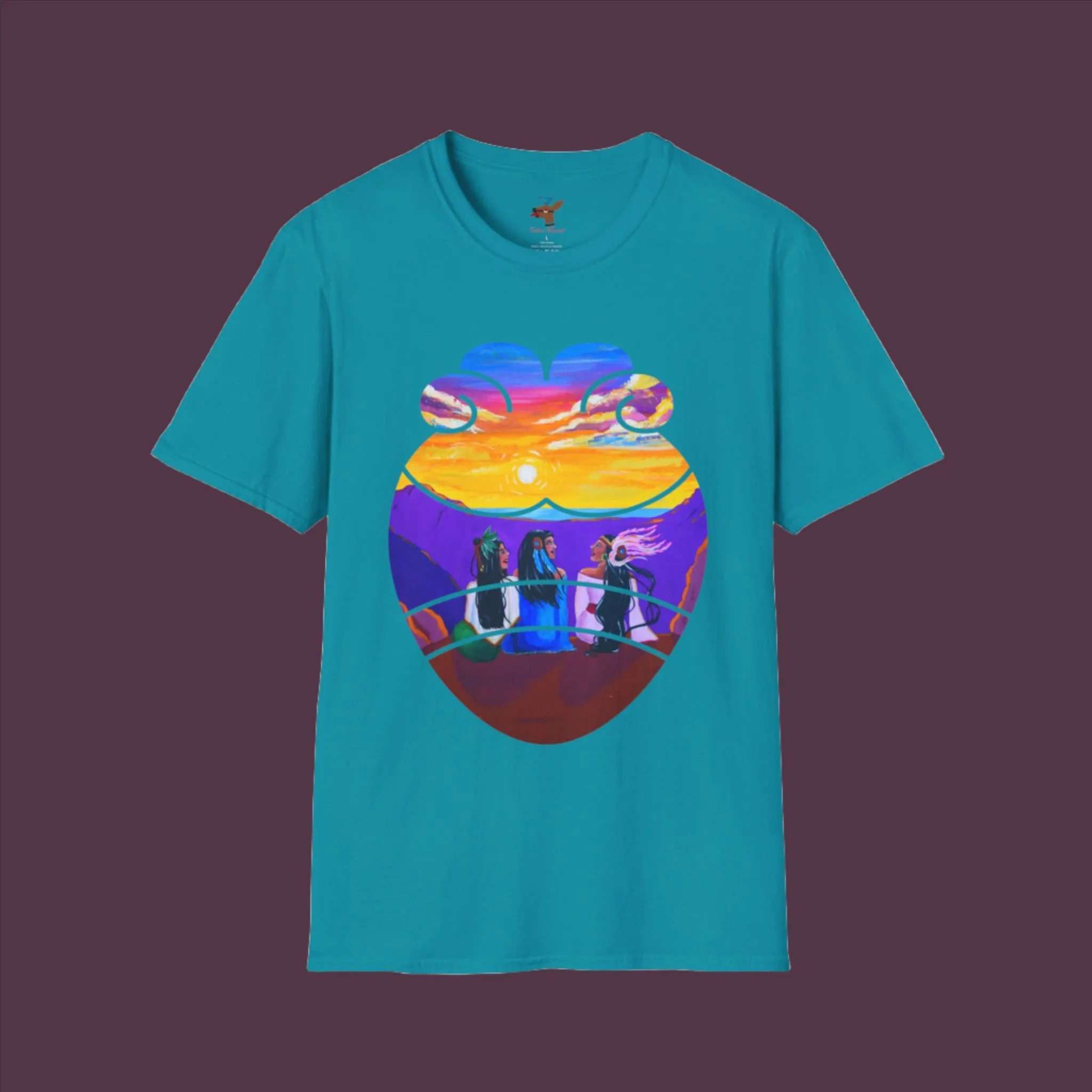 Amistad Unisex Softstyle T-Shirt | Aztec Friendship| Calpulli| Yollotl| Danza Azteca| Indigenous| Aztec dance| clothes| Apparel