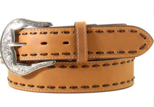 Ariat Western Womens Belt Leather Lace Stitch