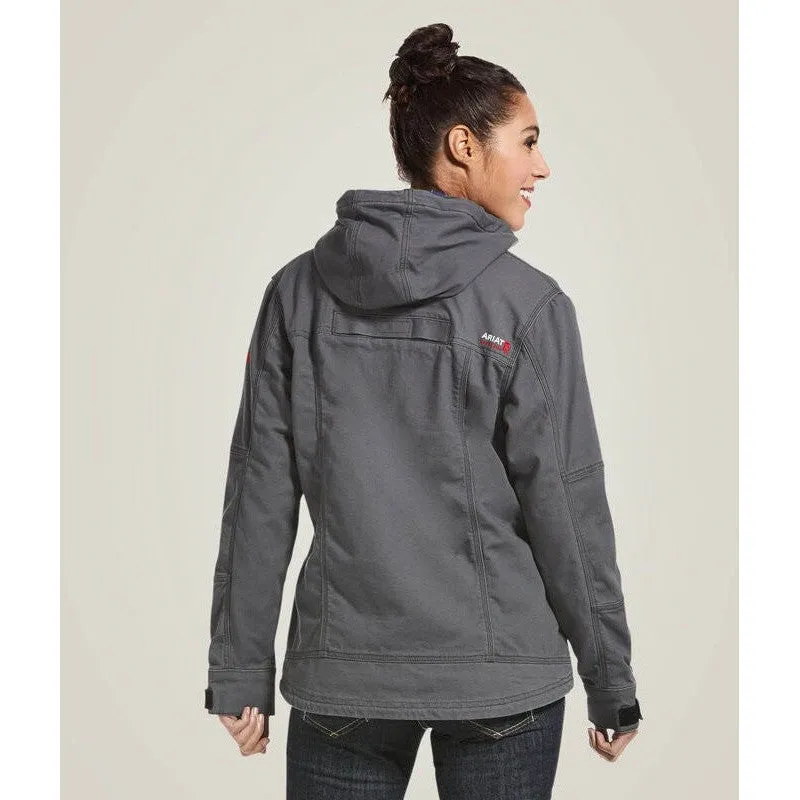 Ariat Women's Flame Resistant DuraLight Cordura Canvas Jacket - Grey 10032844