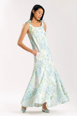 Ashley Blue Floral Maxi Dress