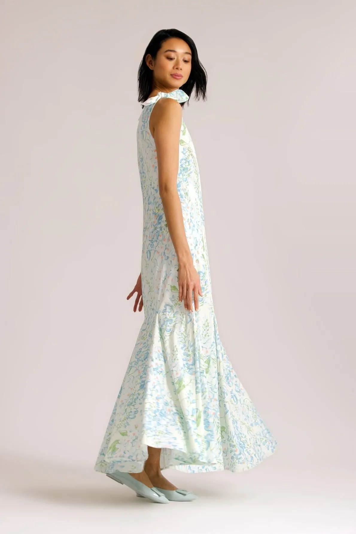 Ashley Blue Floral Maxi Dress