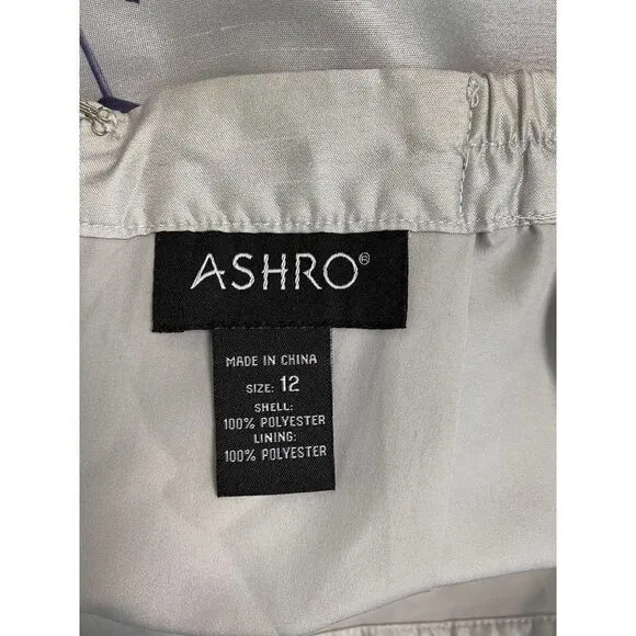 Ashro White Floral Print Asymmetrical Skirt