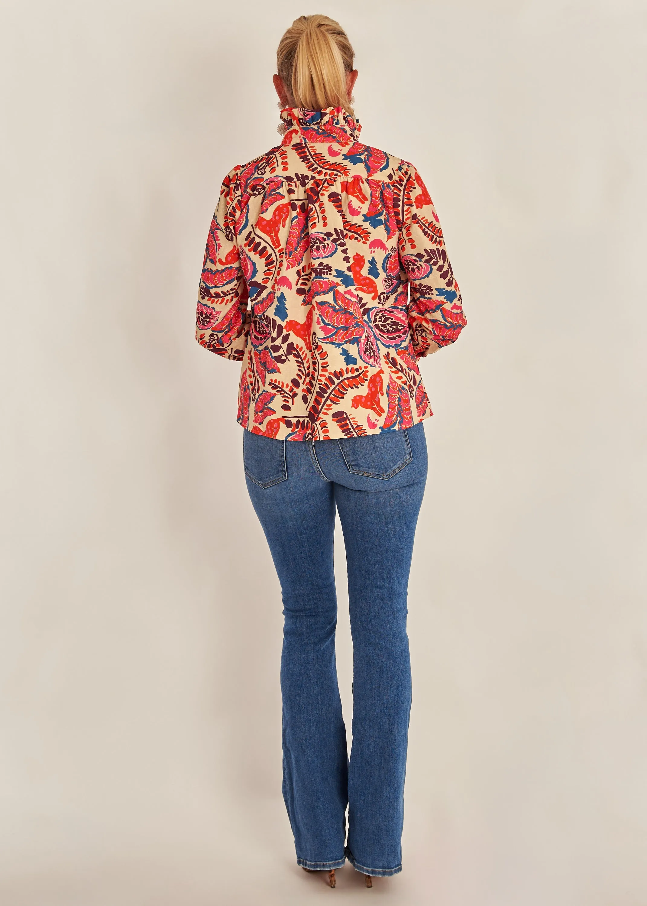 Aspen Blouse - Puma Coral