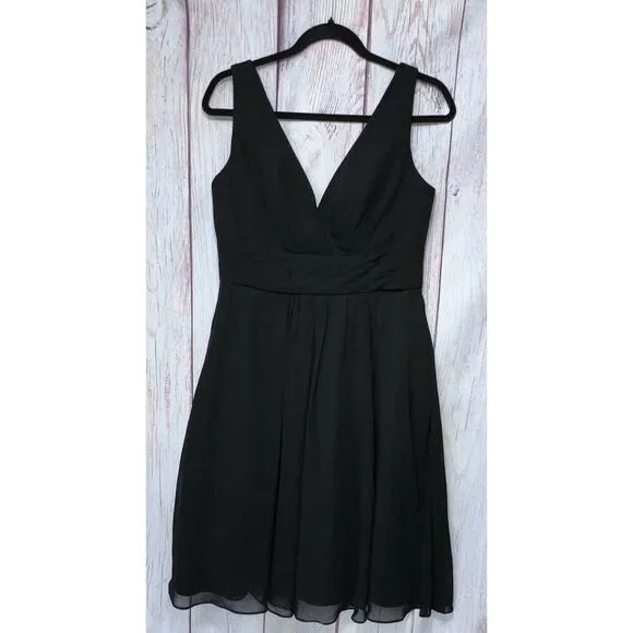 Azazie Kayla Women's Mini Little Black Dress Cocktail Formal Bridesmaid Size 10