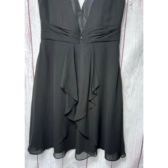 Azazie Kayla Women's Mini Little Black Dress Cocktail Formal Bridesmaid Size 10
