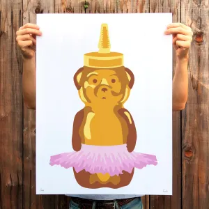 Ballet Bear Print