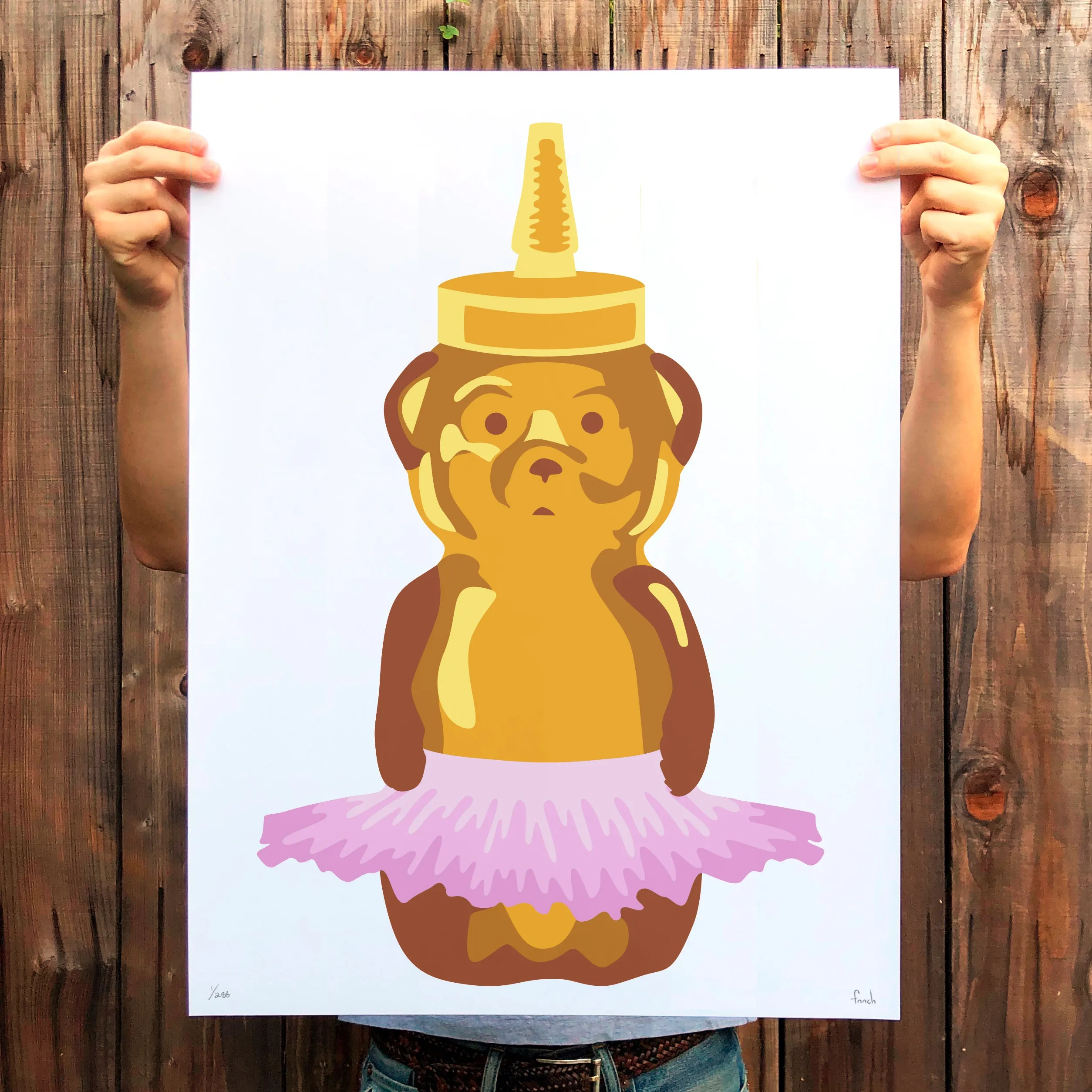 Ballet Bear Print