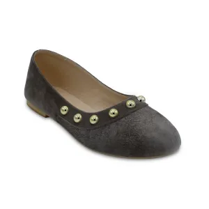 Ballet - Black Flats with Studs
