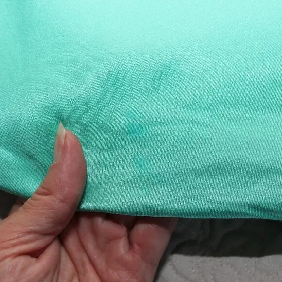 Bardot Womens Melinda Slip Dress Aqua Satin Tie Back Size 6 Adjustable Straps