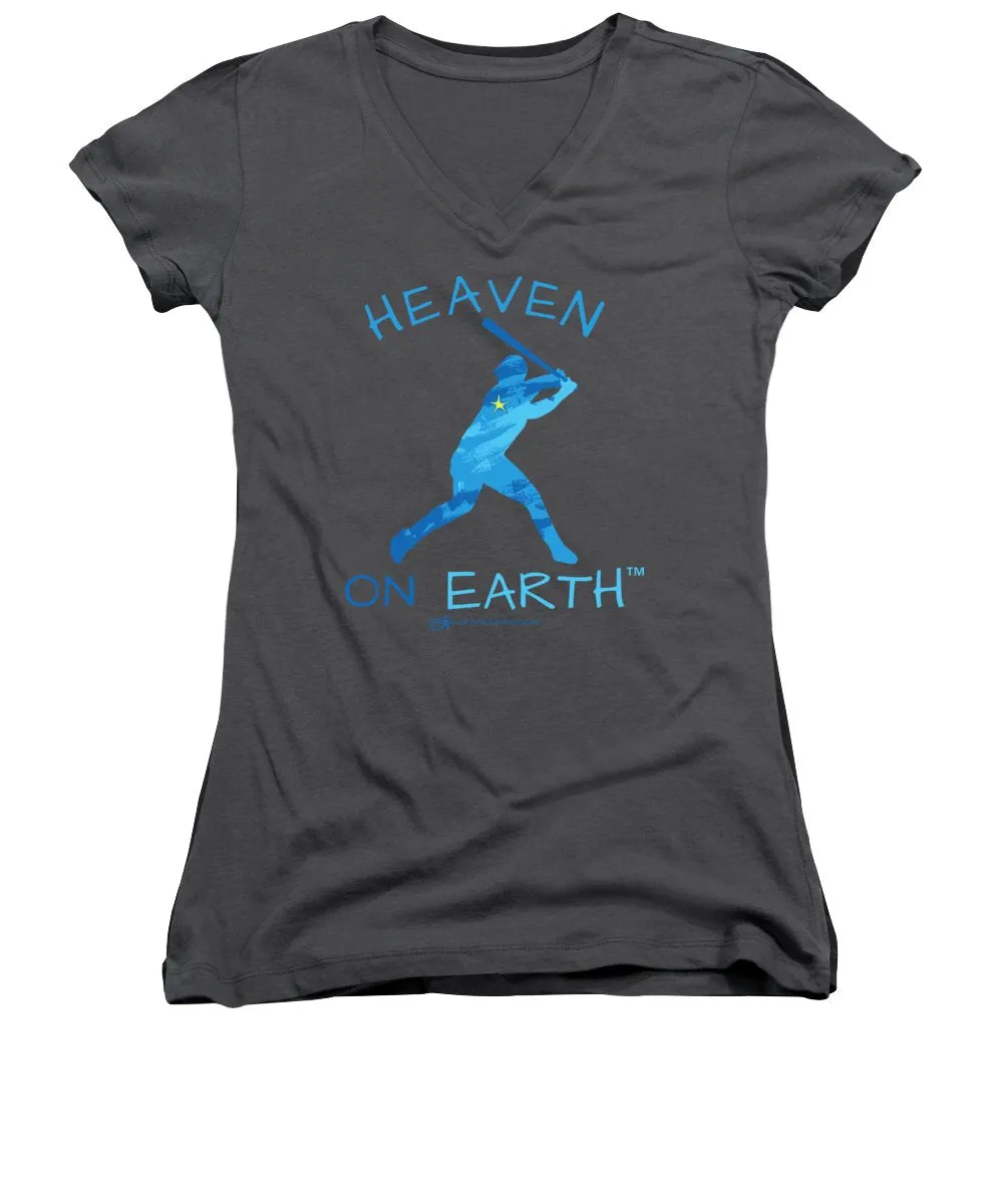 Baseball Heaven On Earth - Women's V-Neck