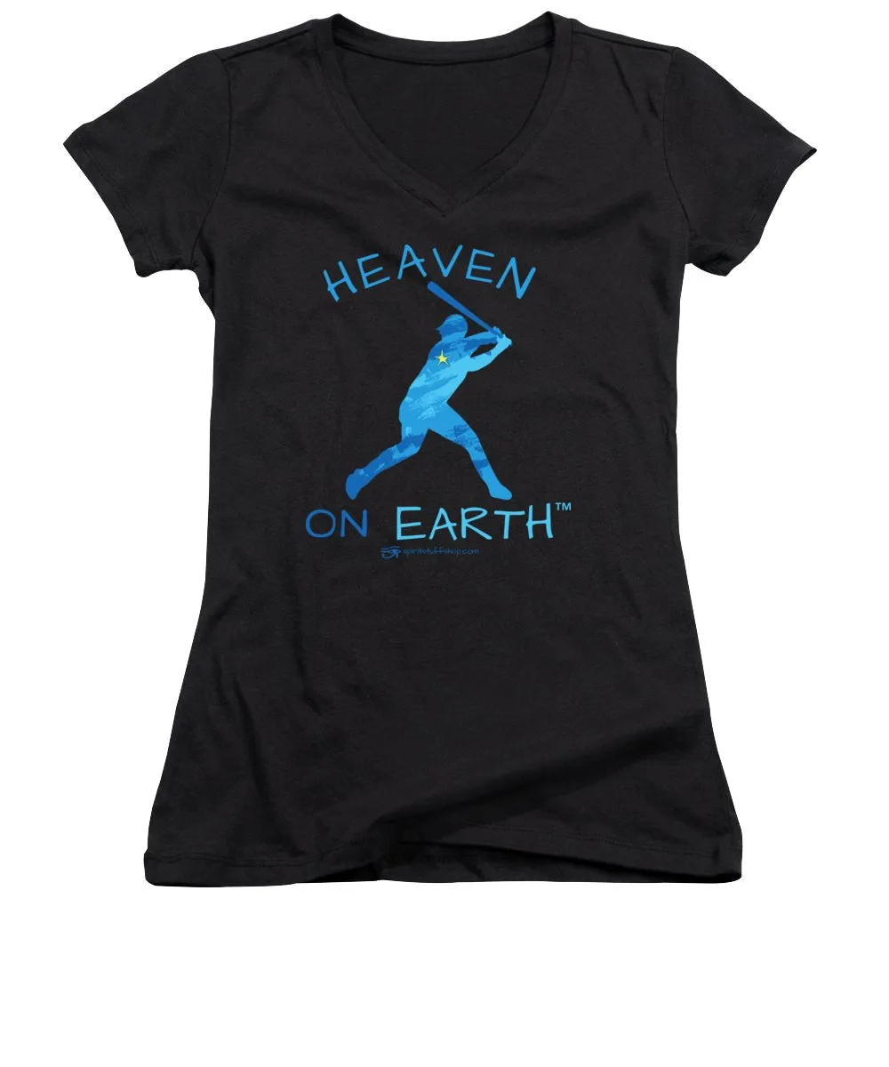 Baseball Heaven On Earth - Women's V-Neck