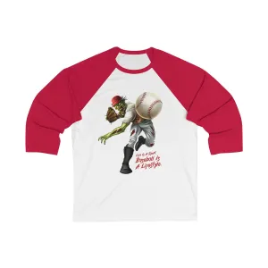 Baseball Pitcher 3/4 Sleeve Baseball Graphic T-Shirt