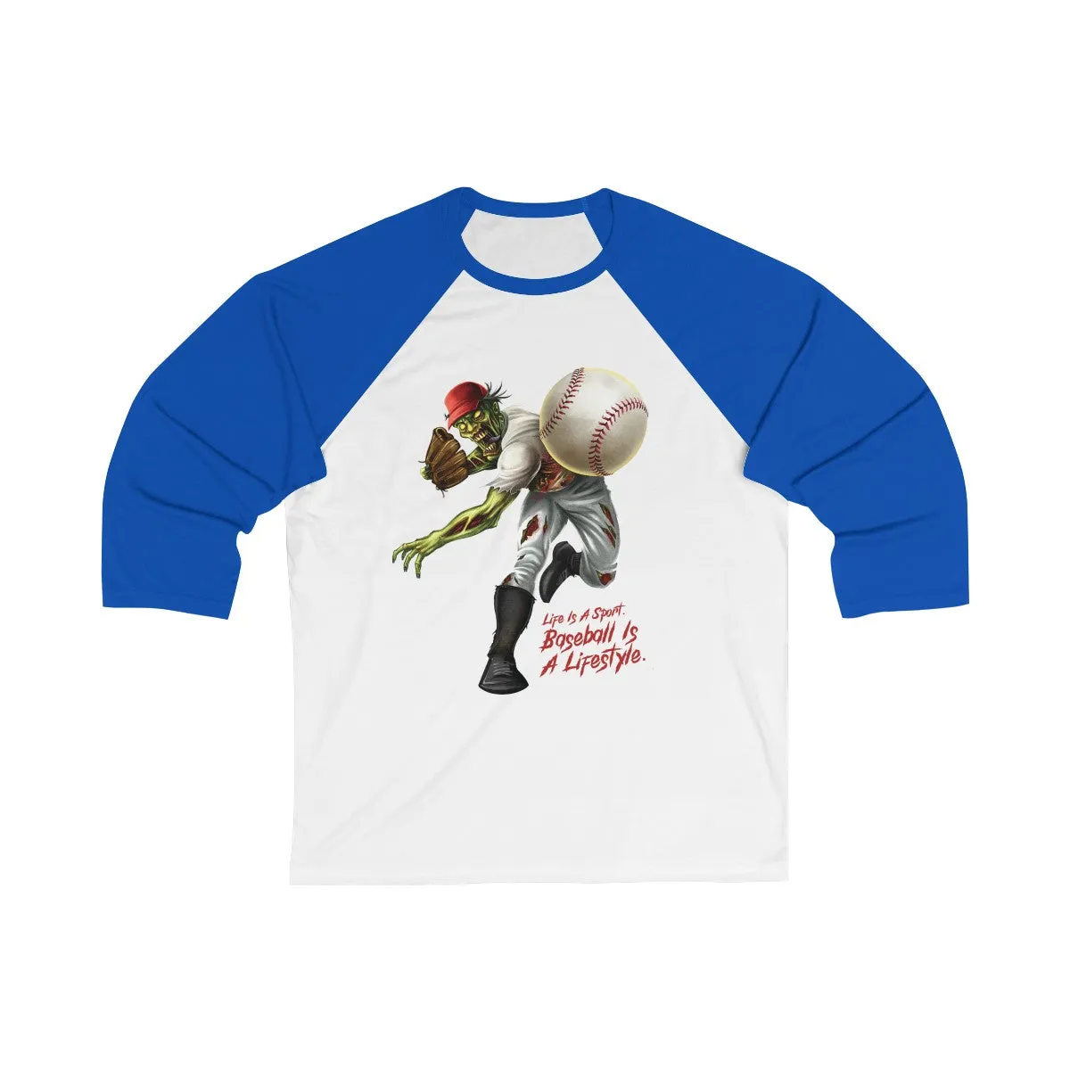Baseball Pitcher 3/4 Sleeve Baseball Graphic T-Shirt