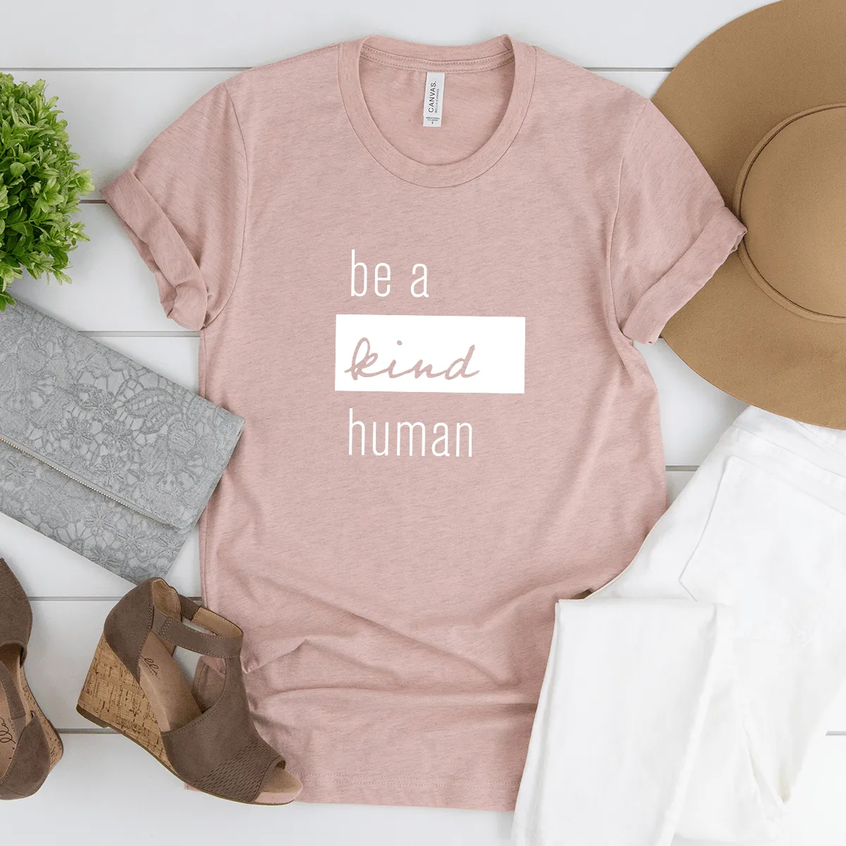 Be a Kind Human - Bella Canvas Tee