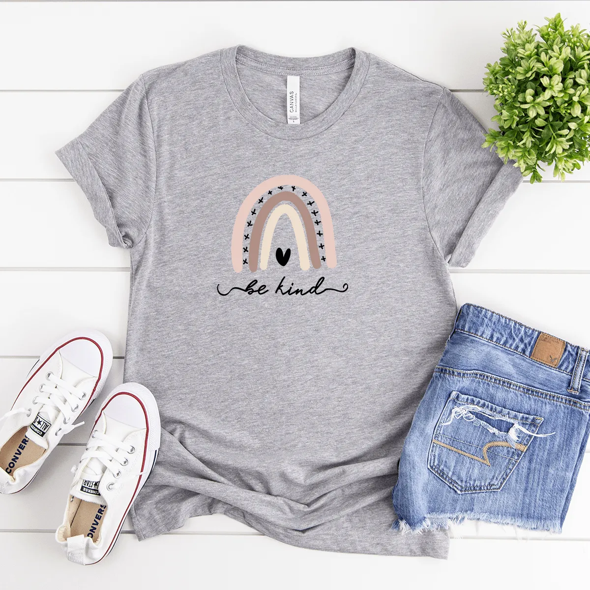 Be Kind (Rainbow) - Bella Canvas Tee
