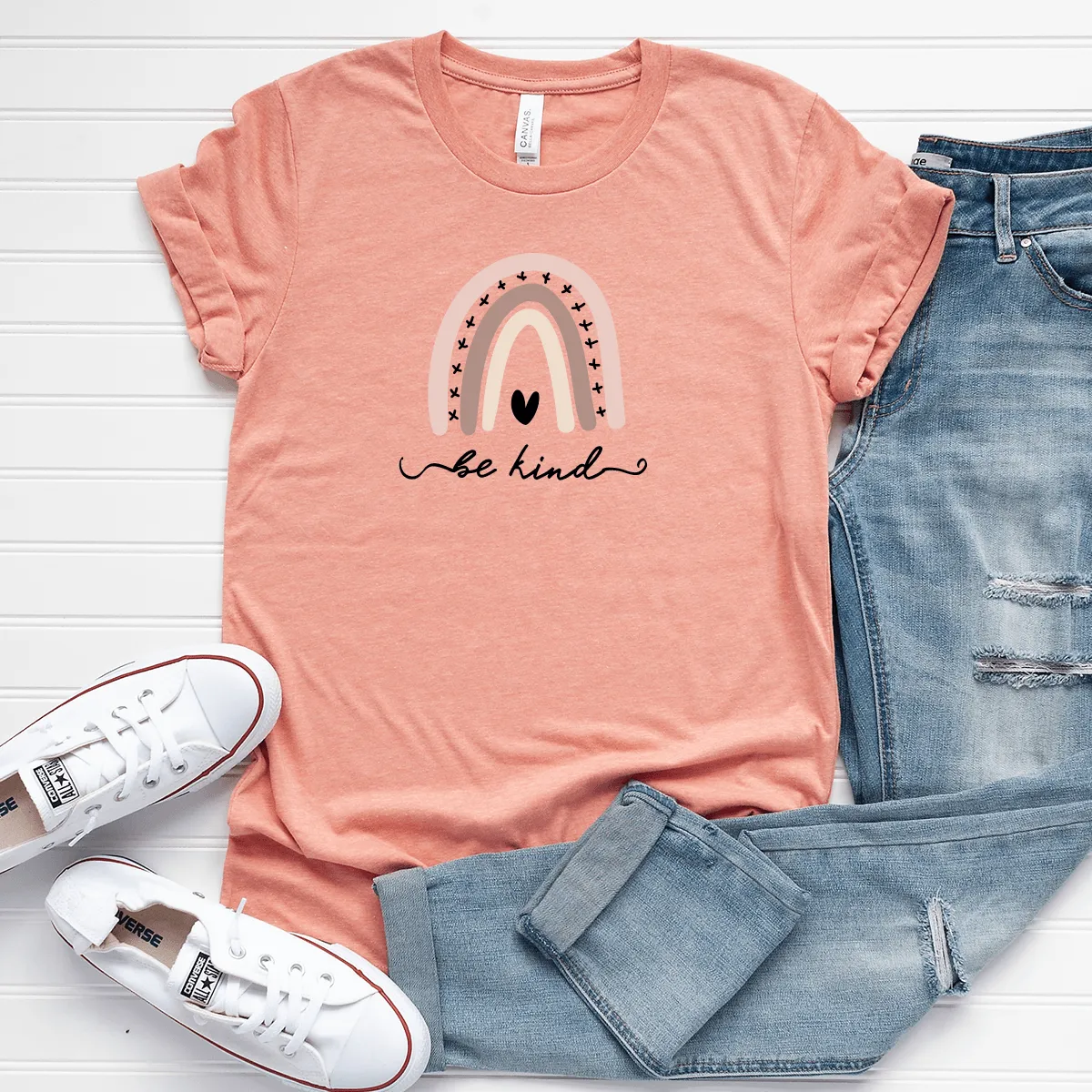 Be Kind (Rainbow) - Bella Canvas Tee