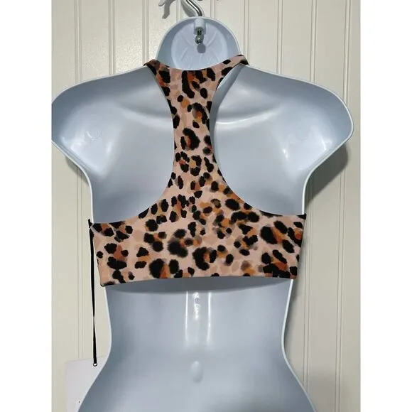 Beach Riot Women's Rocky Top Racerback Watercolor Leopard XS Cream Extra Small
