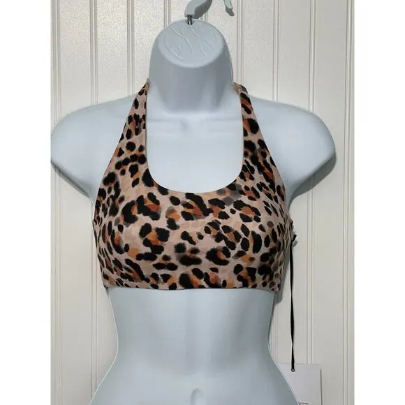 Beach Riot Women's Rocky Top Racerback Watercolor Leopard XS Cream Extra Small