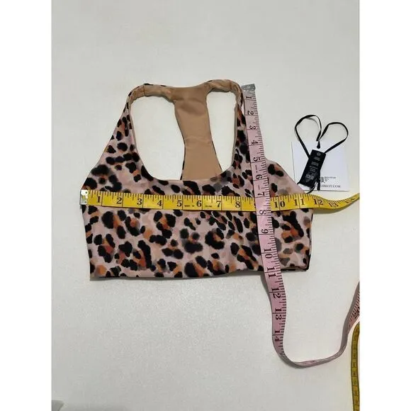 Beach Riot Women's Rocky Top Racerback Watercolor Leopard XS Cream Extra Small