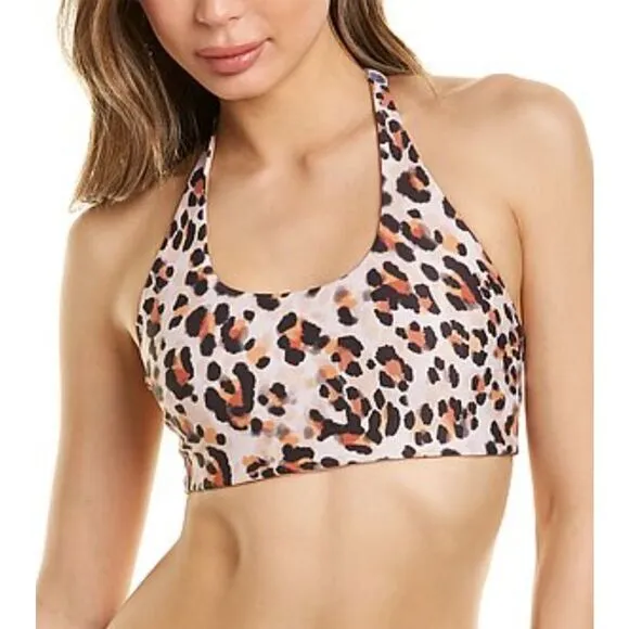 Beach Riot Women's Rocky Top Racerback Watercolor Leopard XS Cream Extra Small