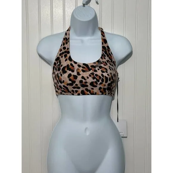 Beach Riot Women's Rocky Top Racerback Watercolor Leopard XS Cream Extra Small