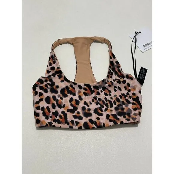 Beach Riot Women's Rocky Top Racerback Watercolor Leopard XS Cream Extra Small