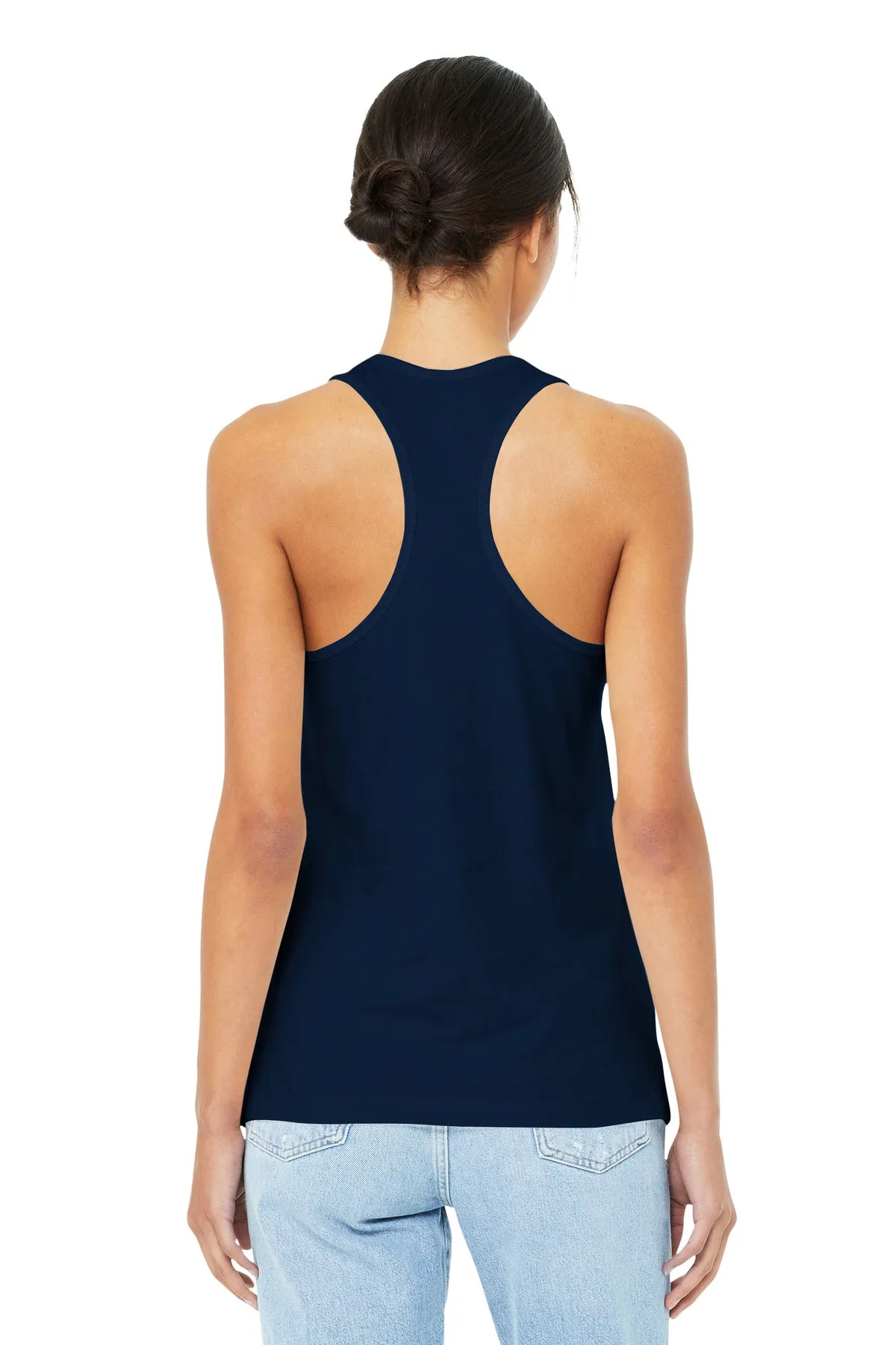 BELLA CANVAS  Women's Jersey Racerback Tank. BC6008 Navy